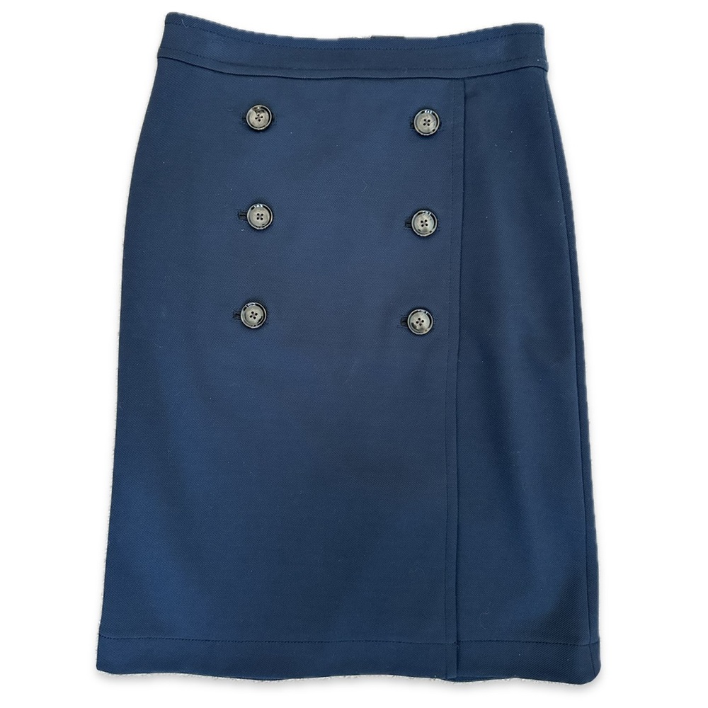 Banana Republic Navy Blue Buttoned Skirt size 4